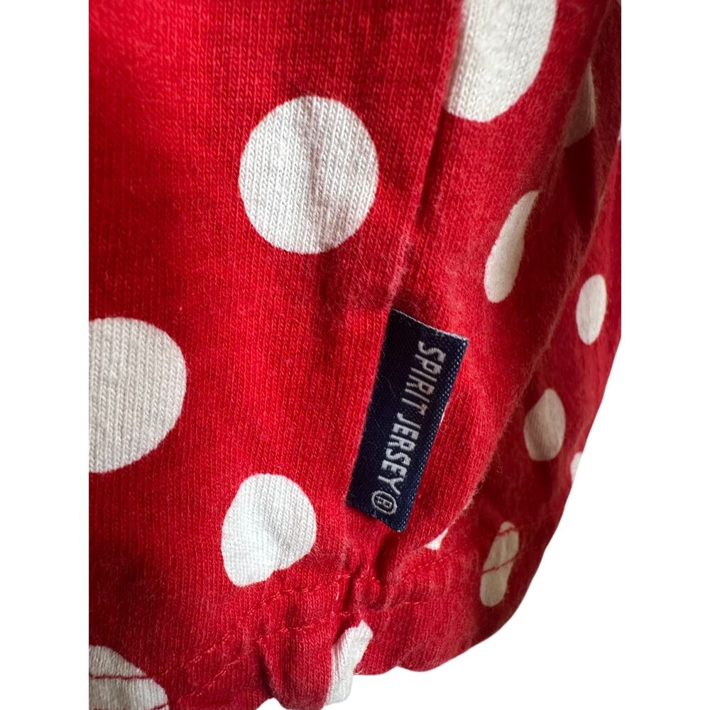 Disney World Spirit Jersey Minnie Mouse Red Polka Dot Long Sleeve Shirt XS - Picture 5 of 9
